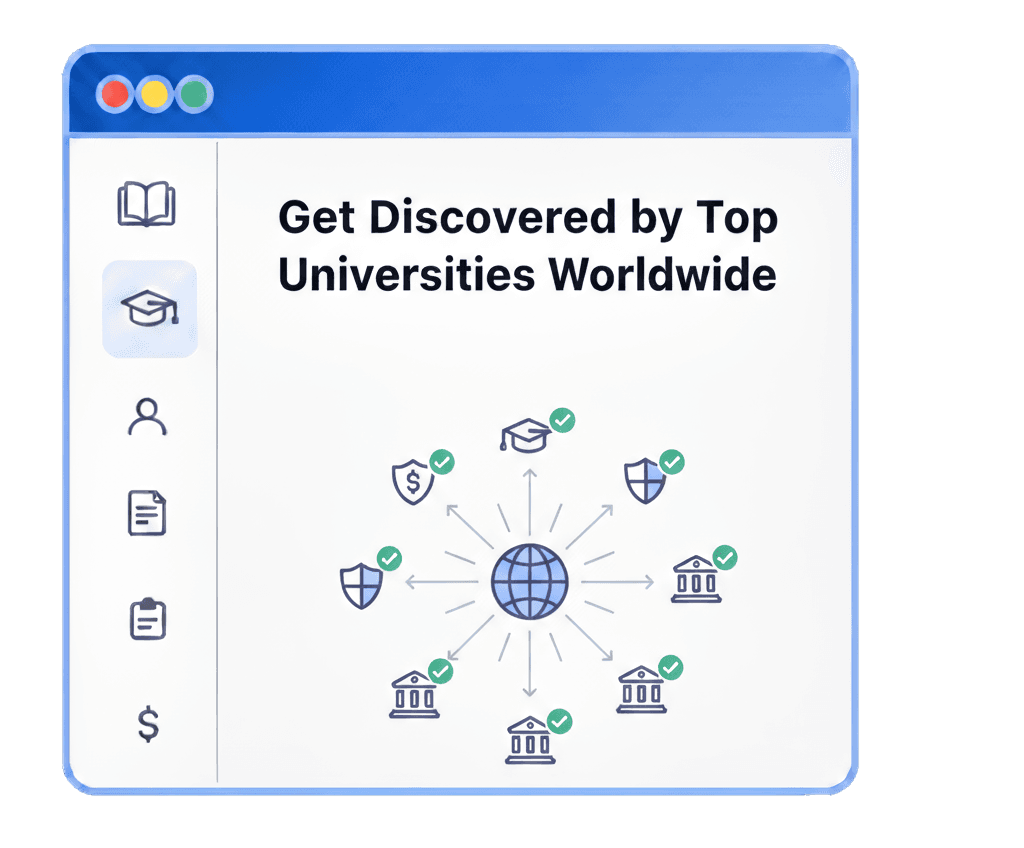 Get Discovered by Top Universities Worldwide